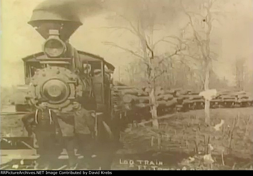 Log train at Fort Towson, OK.
